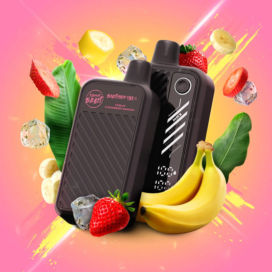 STR8 UP Strawberry Banana : Flavour Beast Beast Mode Max 2 Disposable - 20 mg nic