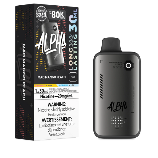 Mad Mango Peach - Flavour Beast Alpha 80K Disposable Vape ( 30 ML )