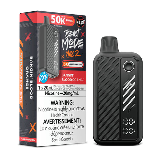 Flavour Beast Beast Mode Max 2 Disposable - Bangin' Blood Orange 50k