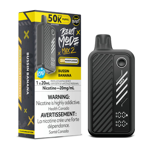 Flavour Beast Mode Max 2 Disposable Vape-Bussin Banana 20MG
