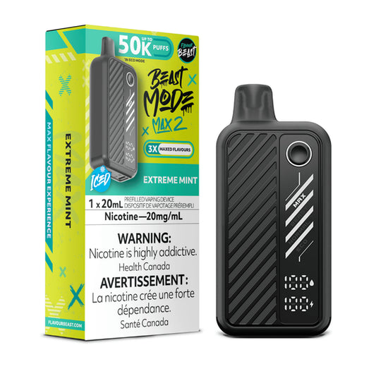 Flavour Beast Mode Max 2 50k-Disposable Vape- Extreme Mint 20MG