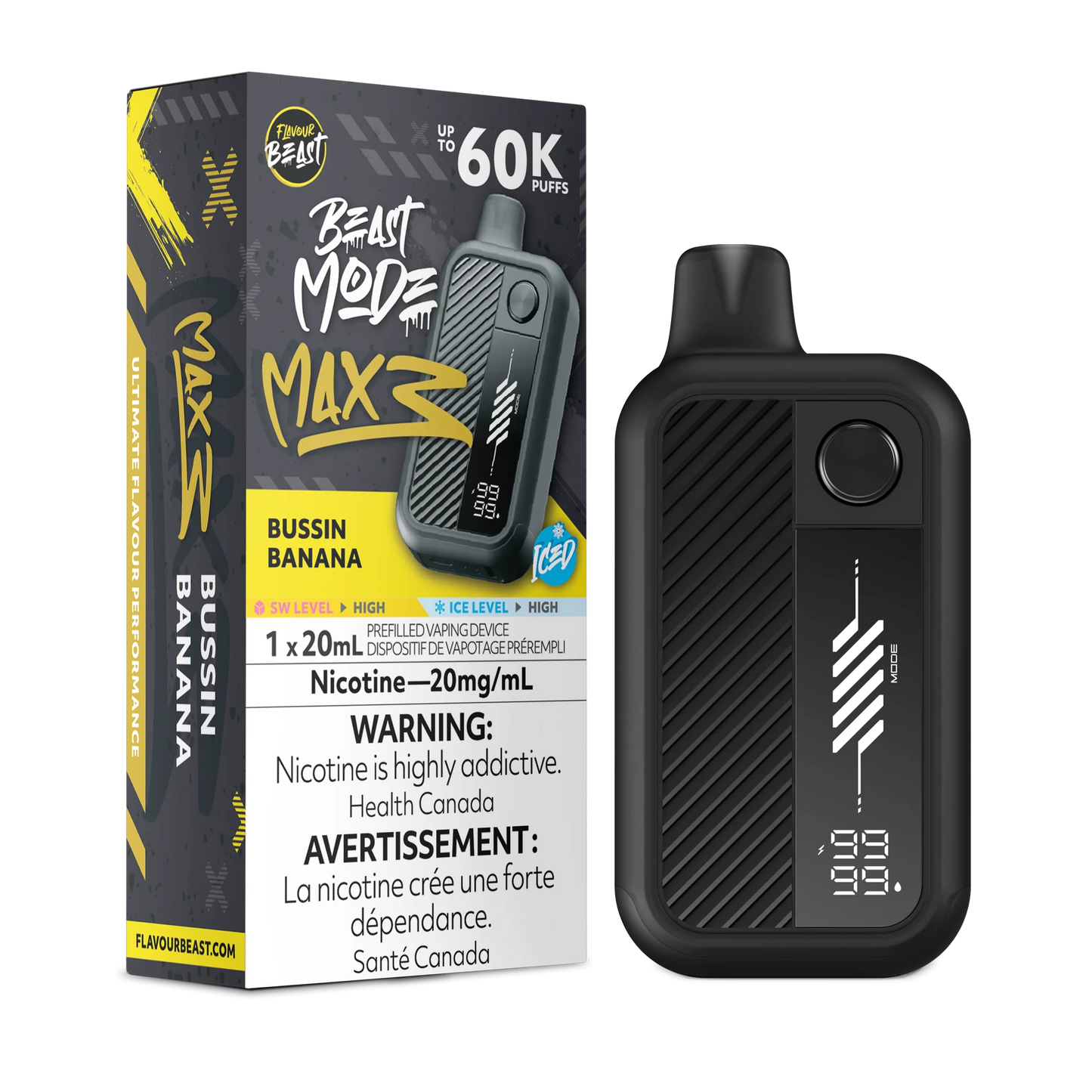 Flavour Beast Mode Max 3 | 60K Disposable Vape (All Flavours) | Calgary vape delivery