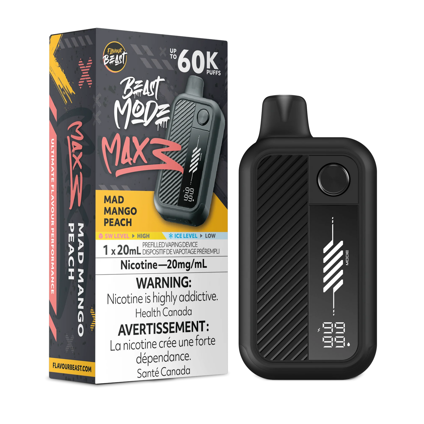 Flavour Beast Mode Max 3 | 60K Disposable Vape (All Flavours) | Calgary vape delivery