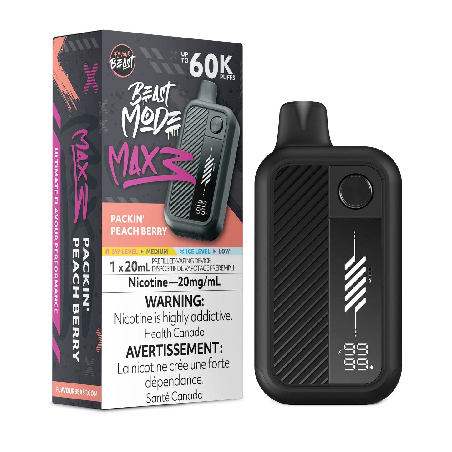 Flavour Beast Mode Max 3 | 60K Disposable Vape (All Flavours) | Calgary vape delivery