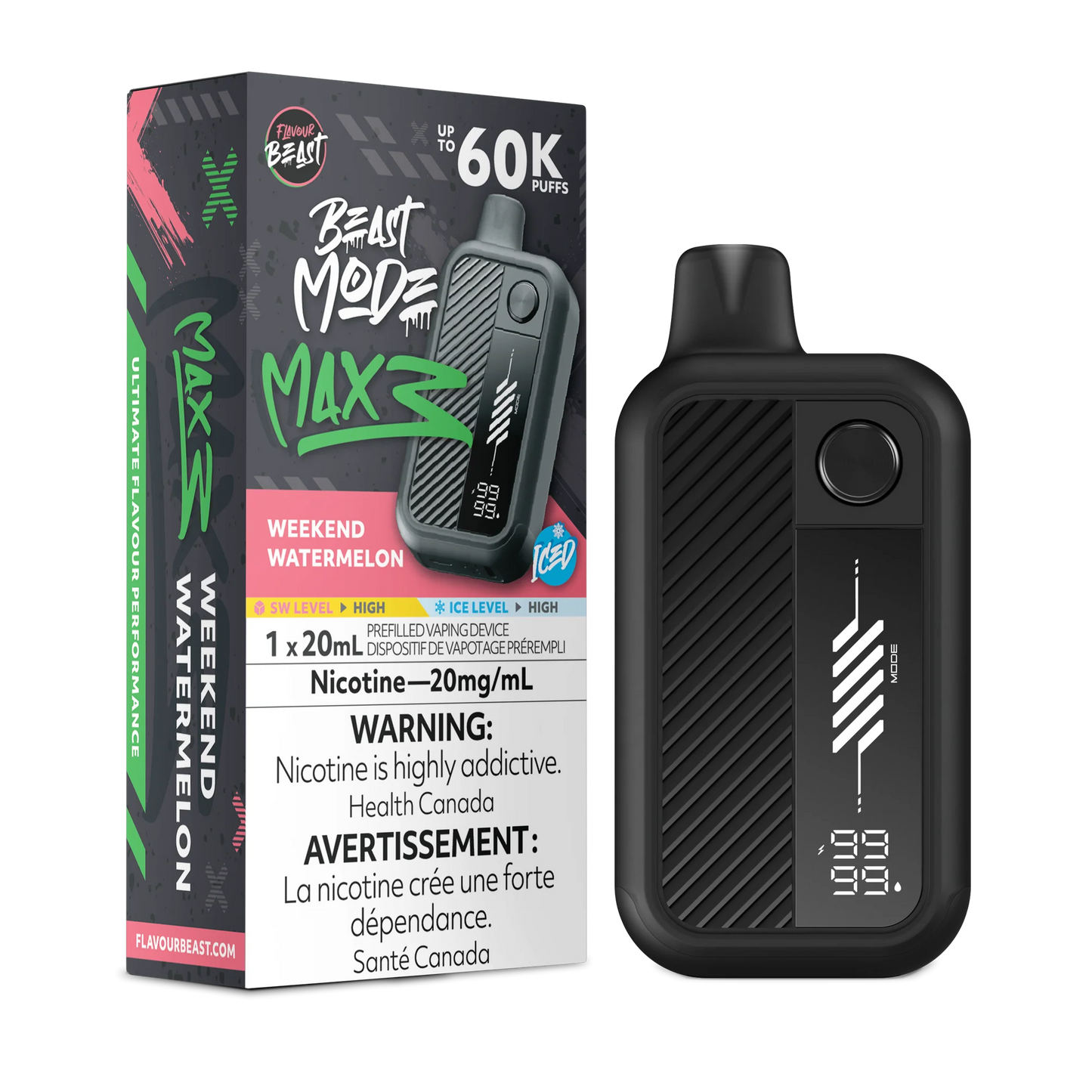 Flavour Beast Mode Max 3 | 60K Disposable Vape (All Flavours) | Calgary vape delivery