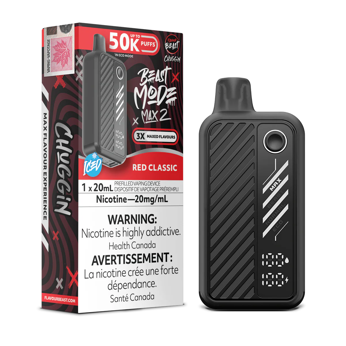 Flavour Beast Mode Max 2 50K Disposable Vape (All Flavours) ( 20 mg )
