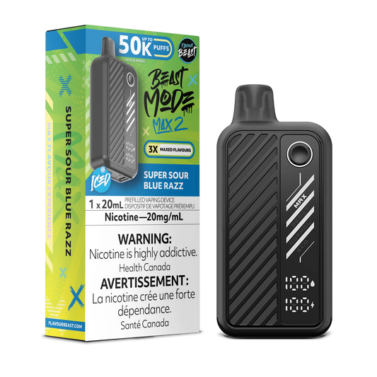 Flavour Beast Beast Mode Max 50K Disposable - Super Sour Blue Razz