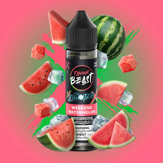 Flavour Beast E-Liquid 60ml- Weekend Watermelon (ICED) 20mg/60mL