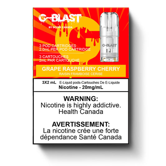 G-BLAST POD PACK - GRAPE RASPBERRY CHERRY