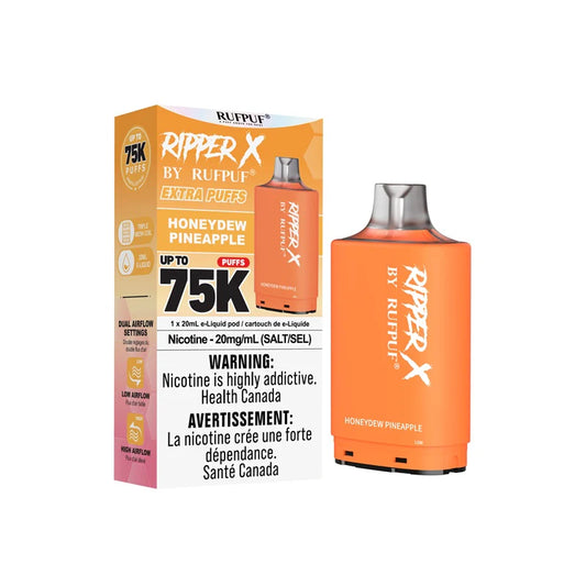 Honeydew Pineapple - Ripper X 75k Disposable Pod -  (Without Battery)