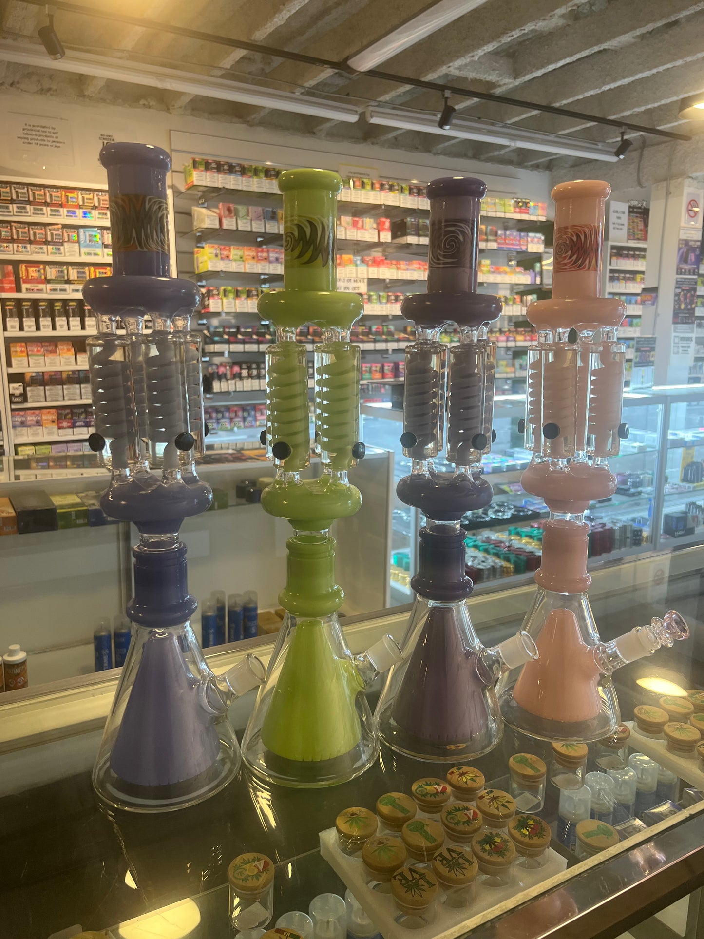 Monster Big Freeze Bong with 4 Glycerin Chamber