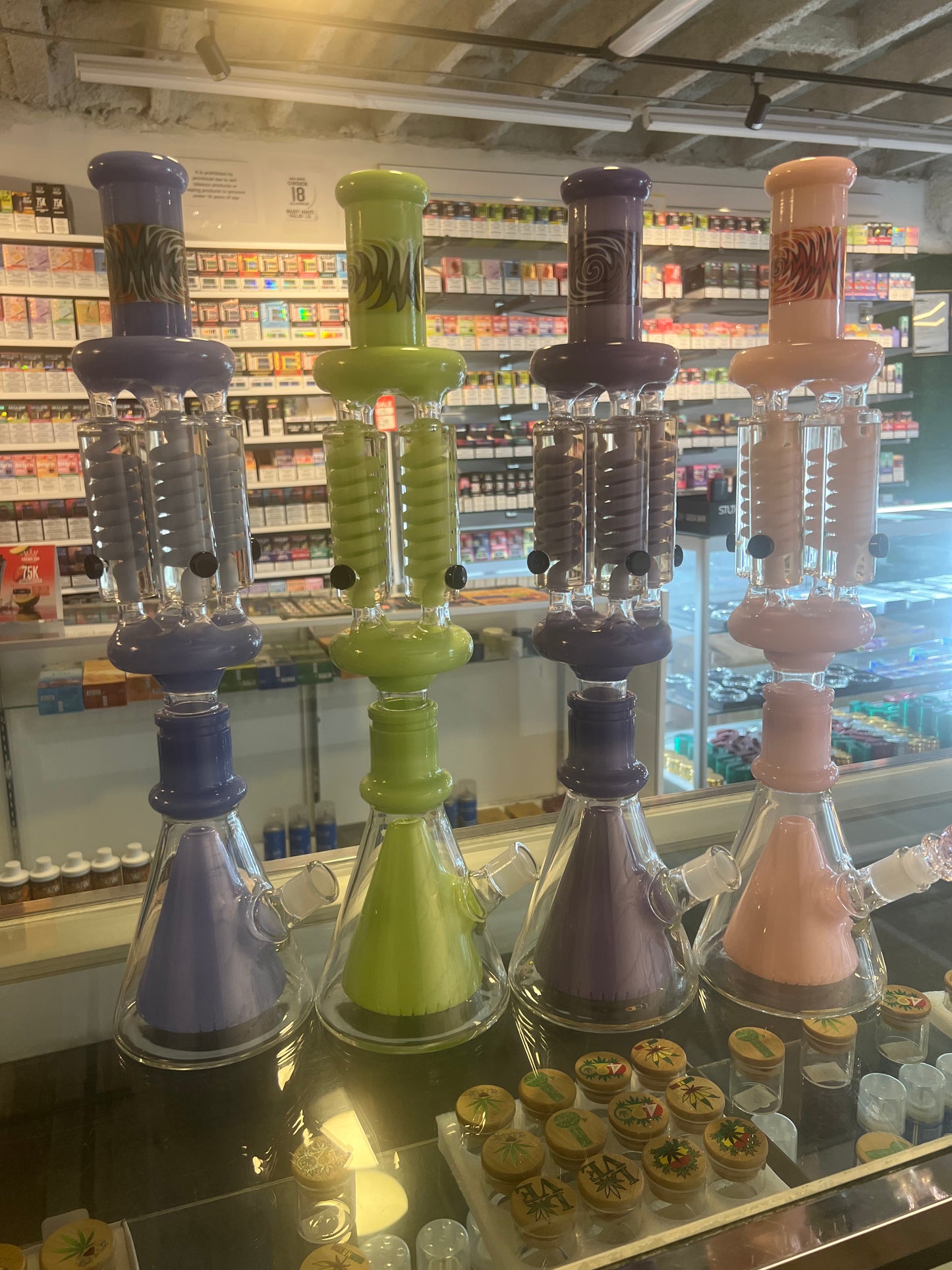 Monster Big Freeze Bong with 4 Glycerin Chamber