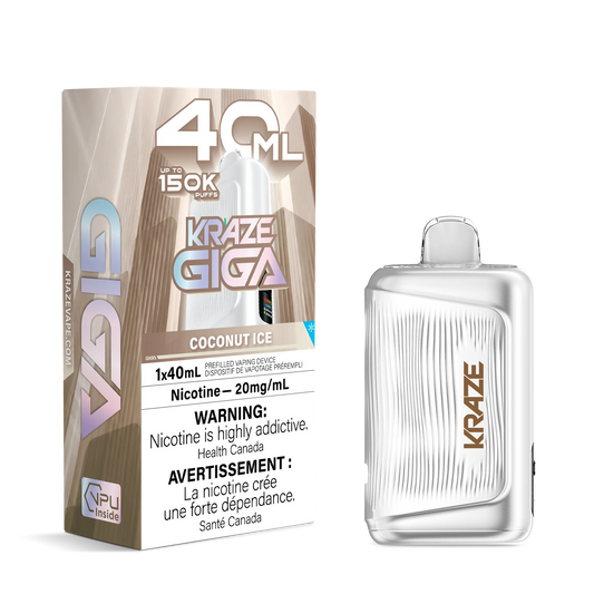 KRAZE GIGA 150K - Coconut Ice Disposable vape