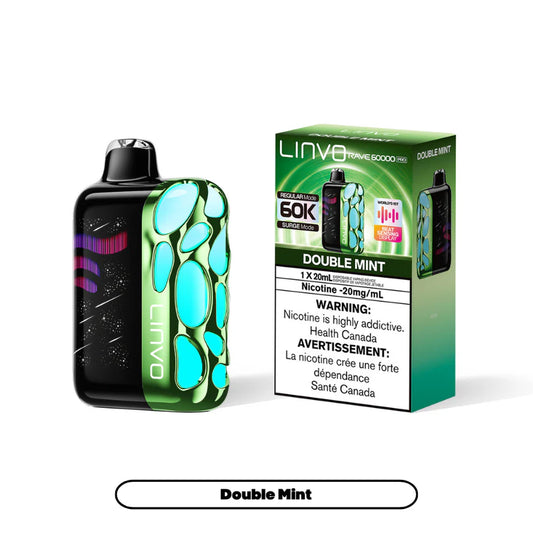 Linvo Rave 60000 Pro disposable vape - Double Mint