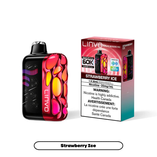 Linvo Rave 60000 Pro disposable vape - Strawberry Ice