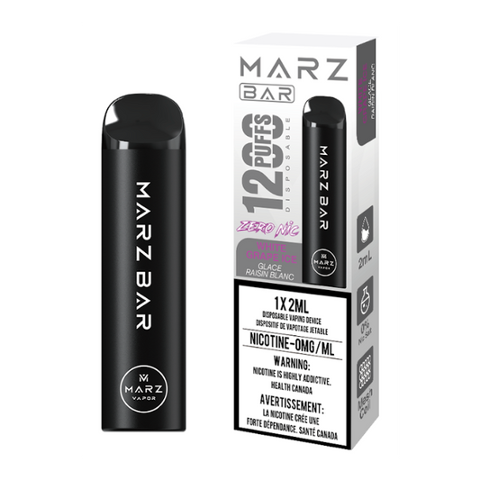 Marz Bar 1200 (Zero Nic) - White Grape Ice