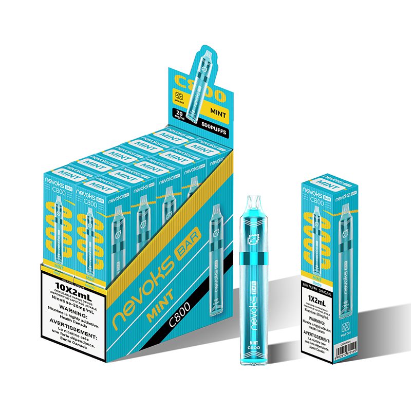 NEVOKS 800 Puffs Disposable Vape – Mint (20mg/ml)