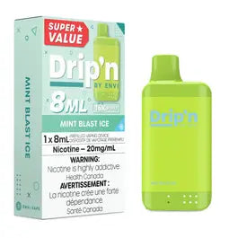 Drip'n by Envi 8ML Disposable Vape 16k Puffs-Mint Blast Ice