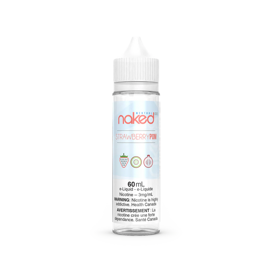 NAKED100-60 ml Vape Juice STRAWBERRY POM (Freebase)