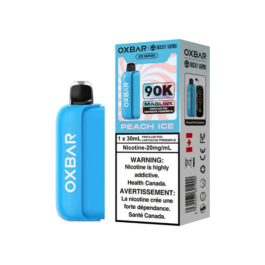 Peach Ice  - Oxbar Maglink 90K Prefilled Pod (30 ML )  No Battery