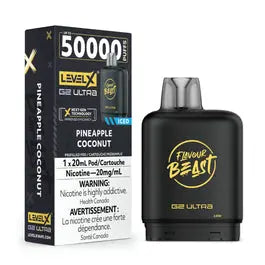 Level X Flavour Beast G2 Ultra 50k-Pineapple Coconut Iced (Without Battery)