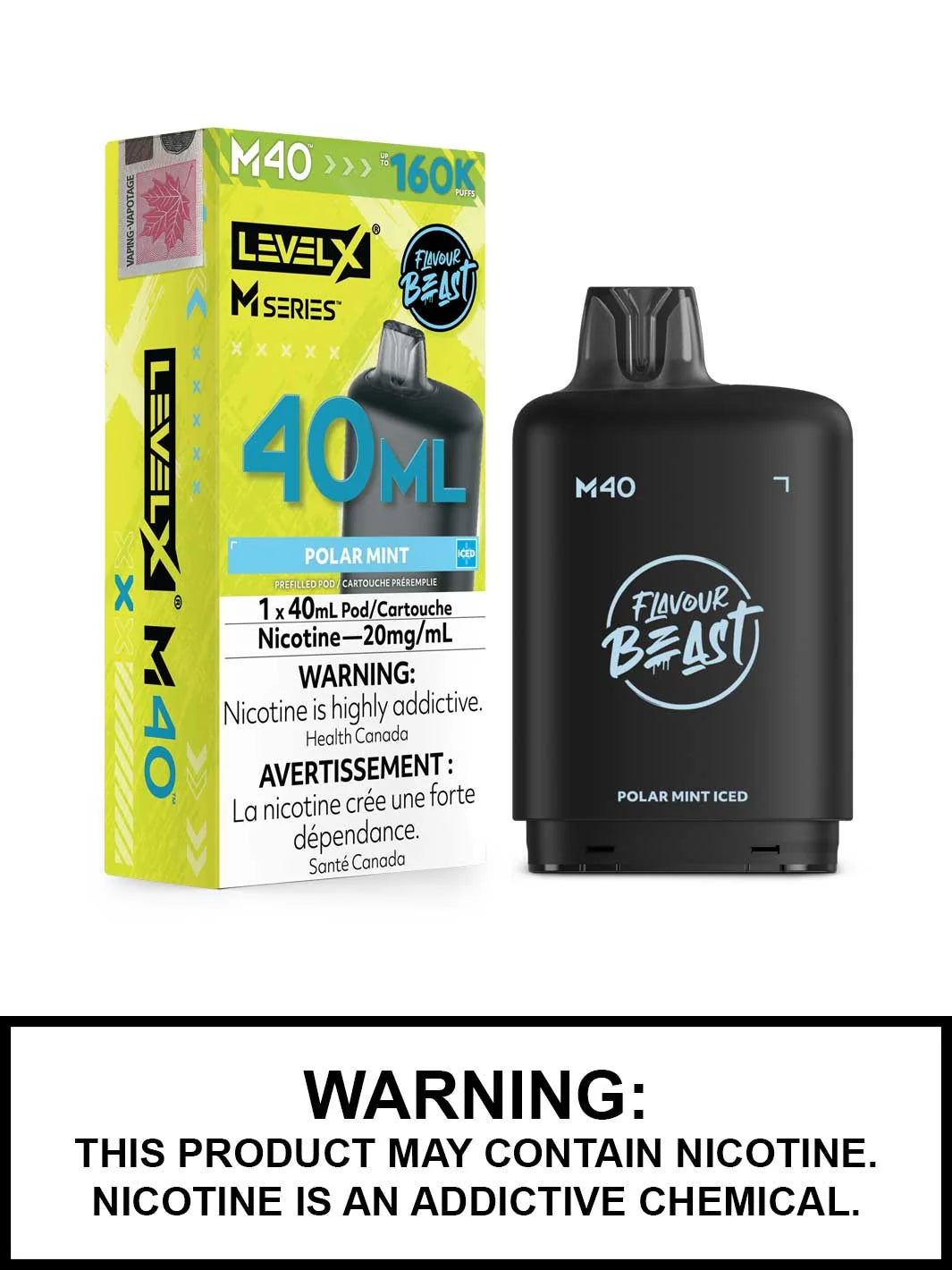 Level X Flavour Beast M40 160K Puff Pod  (All flavours ) | Vape delivery calgary