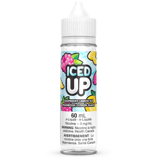 RASPBERRY LEMON ICE - ICED UP 60ML FREEBASE