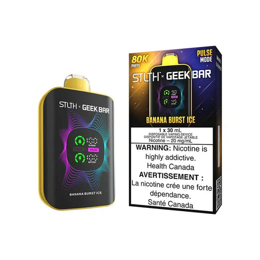 STLTH X GEEK BAR 80k DISPOSABLE -BANANA Burst ICE