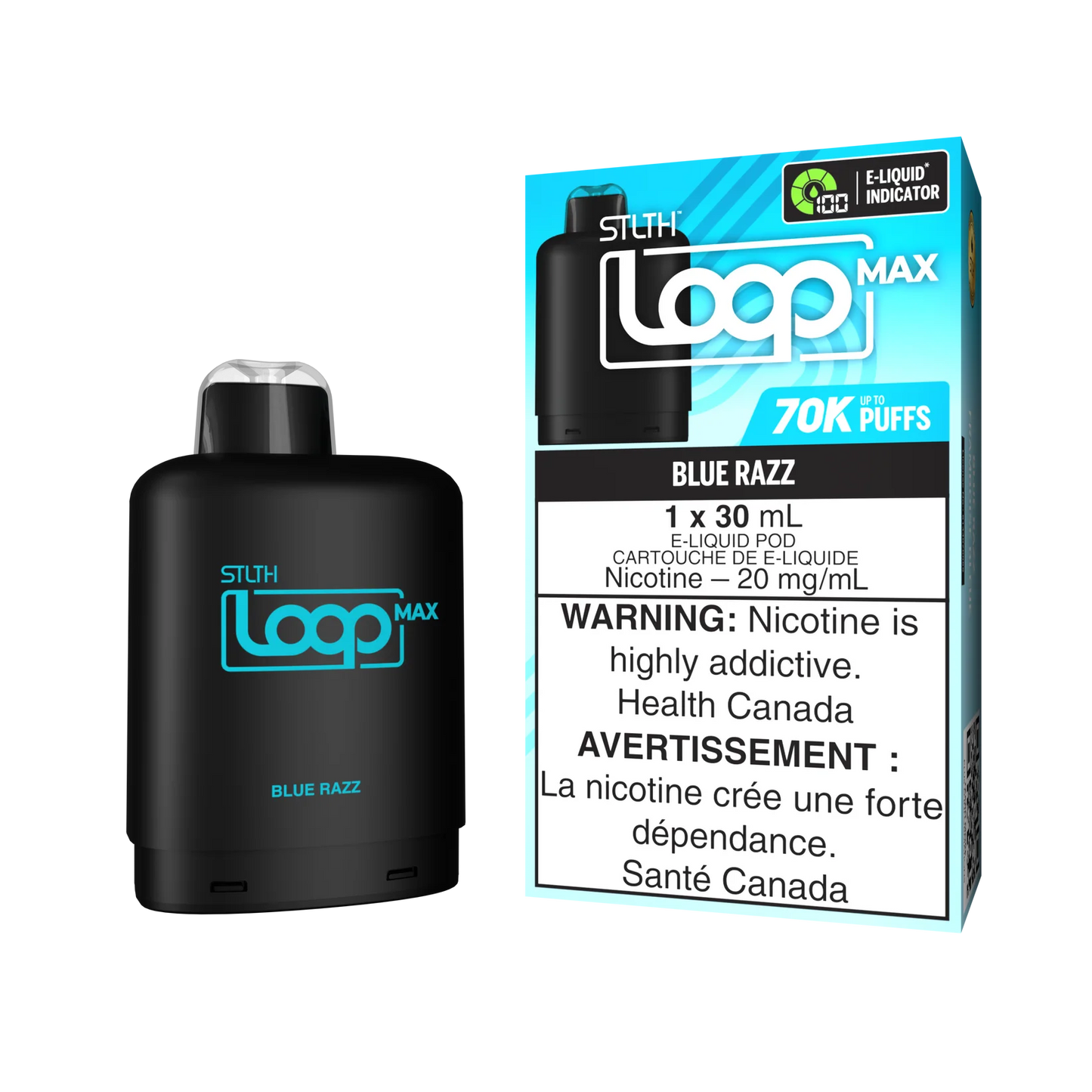 STLTH LOOP MAX POD PACK - Blue Razz (Without Battery)