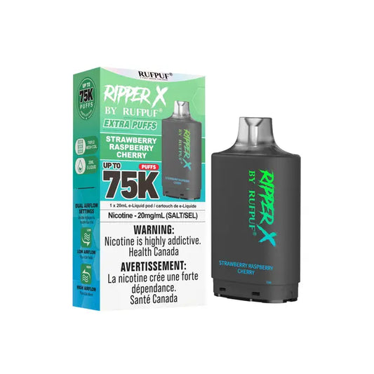 Ripper X 75k Disposable Pod-Strawberry Raspberry Cherry