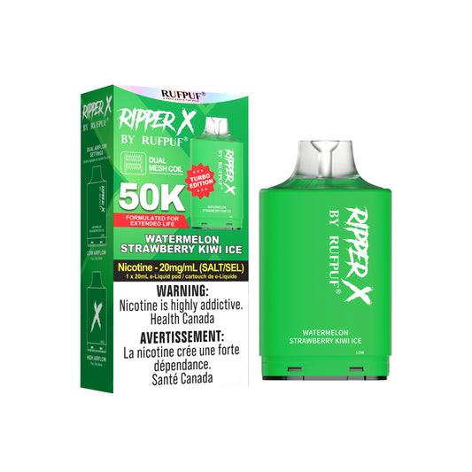 Ripper x 50k Disposable Pod-Watermelon Strawberry Kiwi Ice