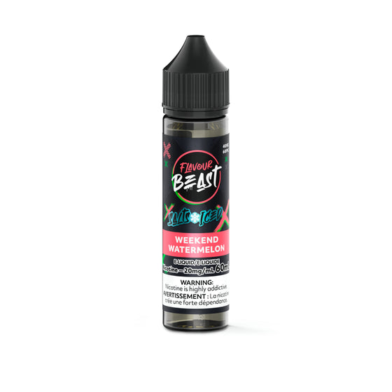 Weekend Watermelon (ICED) – Flavour Beast E-juice 60mL 20mg