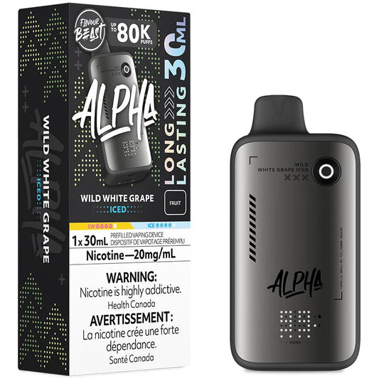 Wild White Grape Iced  - Flavour Beast Alpha 80K Disposable Vape 