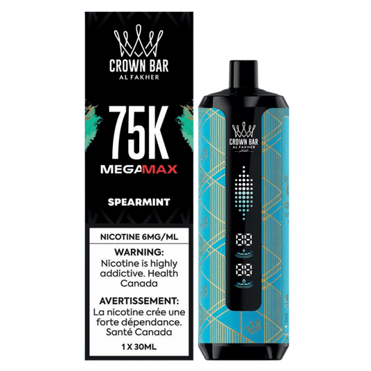 SPEARMINT - Al Fakher Crown Bar Mega Max 75k Disposable Vape