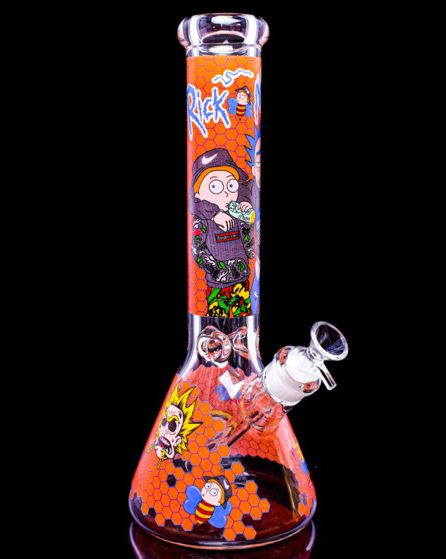 14" Rick & Morty Beaker Bong - 5 Color [wp292]