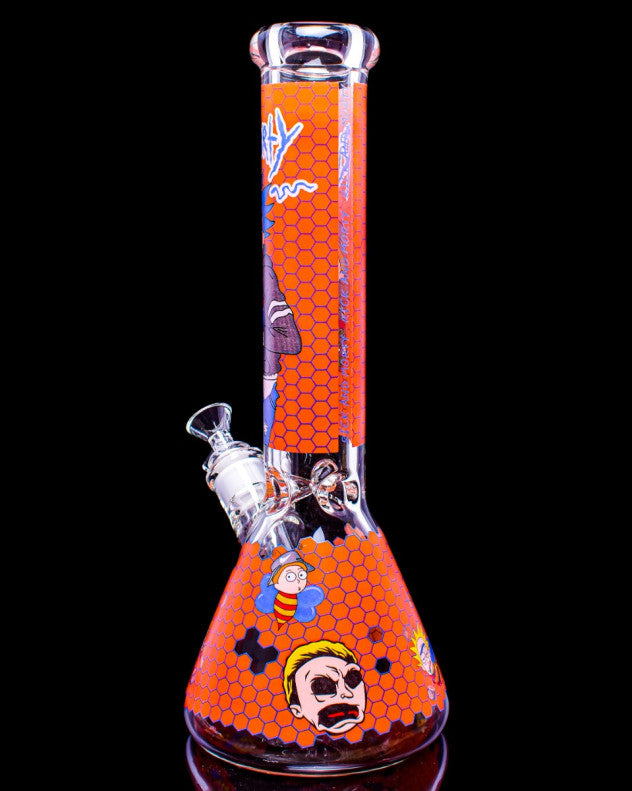 14" Rick & Morty Beaker Bong - 5 Color [wp292]