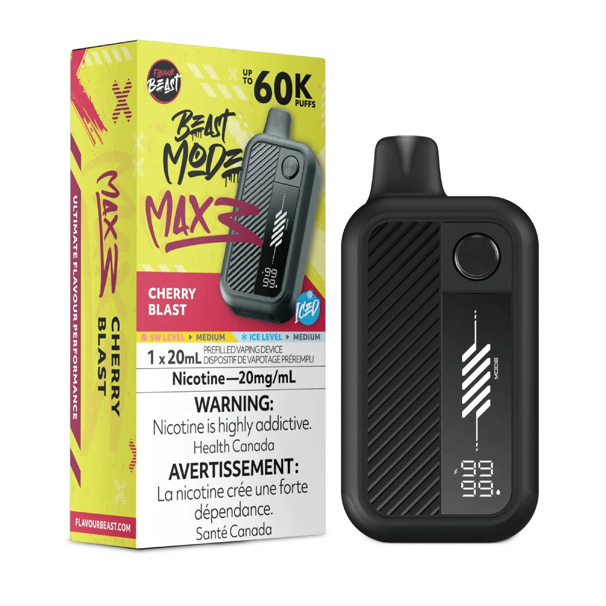 Flavour Beast Mode Max 3 | 60K Disposable Vape (All Flavours) | Calgary vape delivery