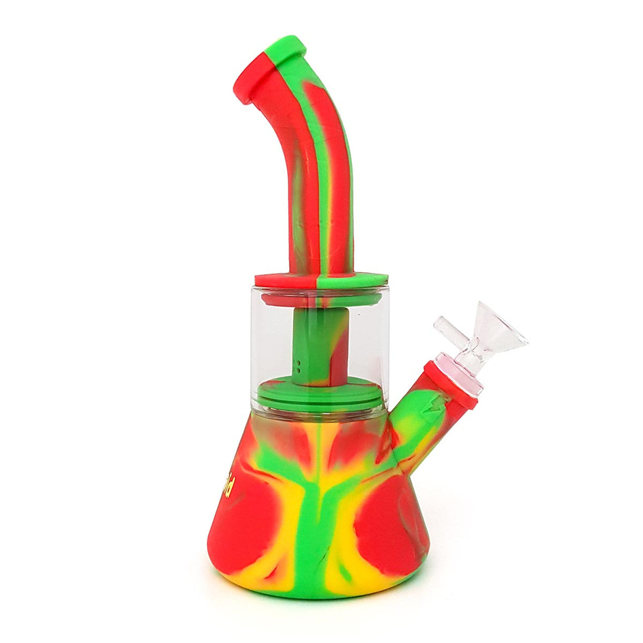 9 Inch Silicone Rig with Glass Percolator [Model TX 13 ]