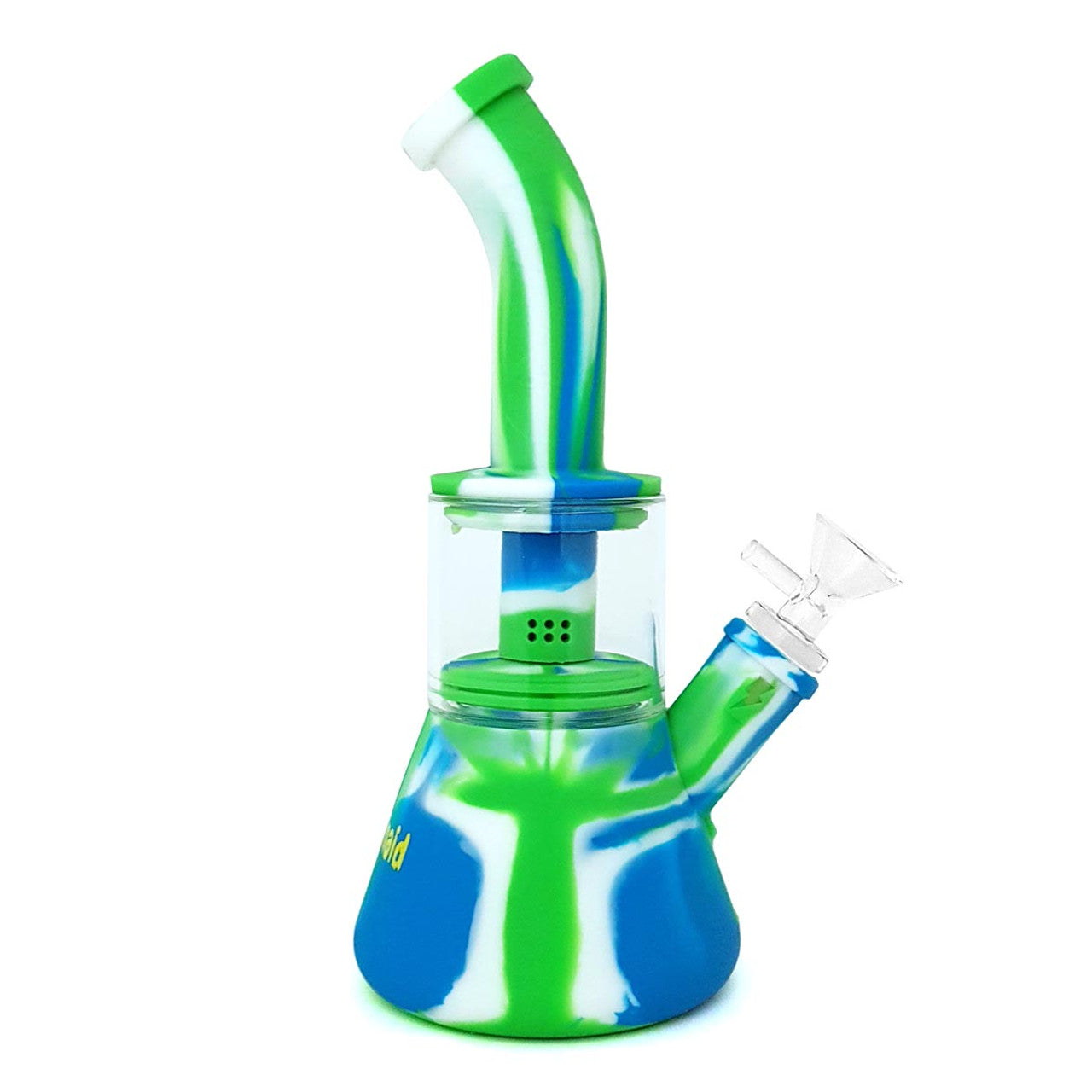 9 Inch Silicone Rig with Glass Percolator [Model TX 13 ]