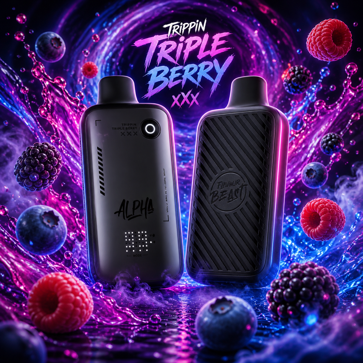 Flavour Beast Alpha 80K Disposable Vape – Trippin Triple Berry ( 30 ML )