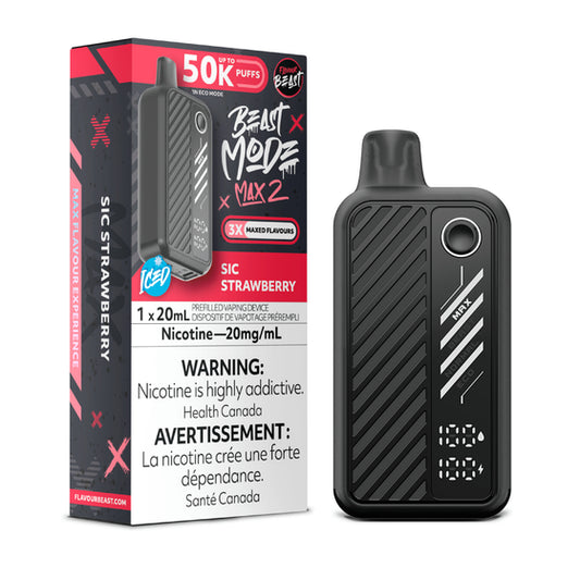 Flavour Beast Beast Mode Max 2 Disposable - Sic Strawberry 50k