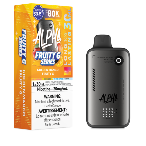 Golden Mango Fruity G - Flavour Beast Alpha 80K Disposable Vape ( 30 ML )