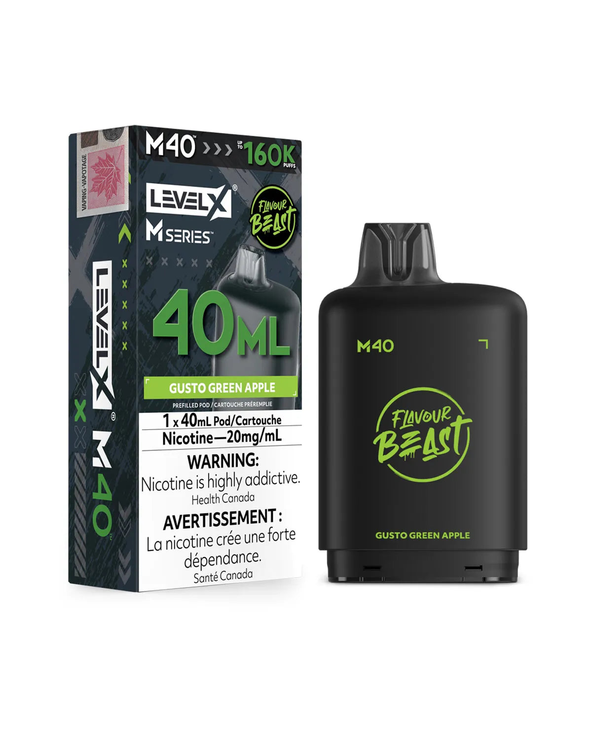Level X Flavour Beast M40 160K Puff Pod  (All flavours ) | Vape delivery calgary