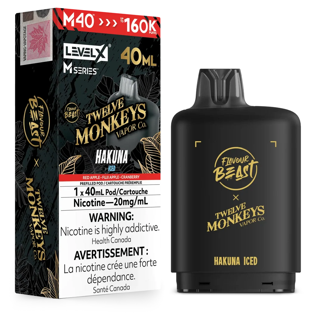 Level X Flavour Beast M40 160K Puff Pod  (All flavours ) | Vape delivery calgary