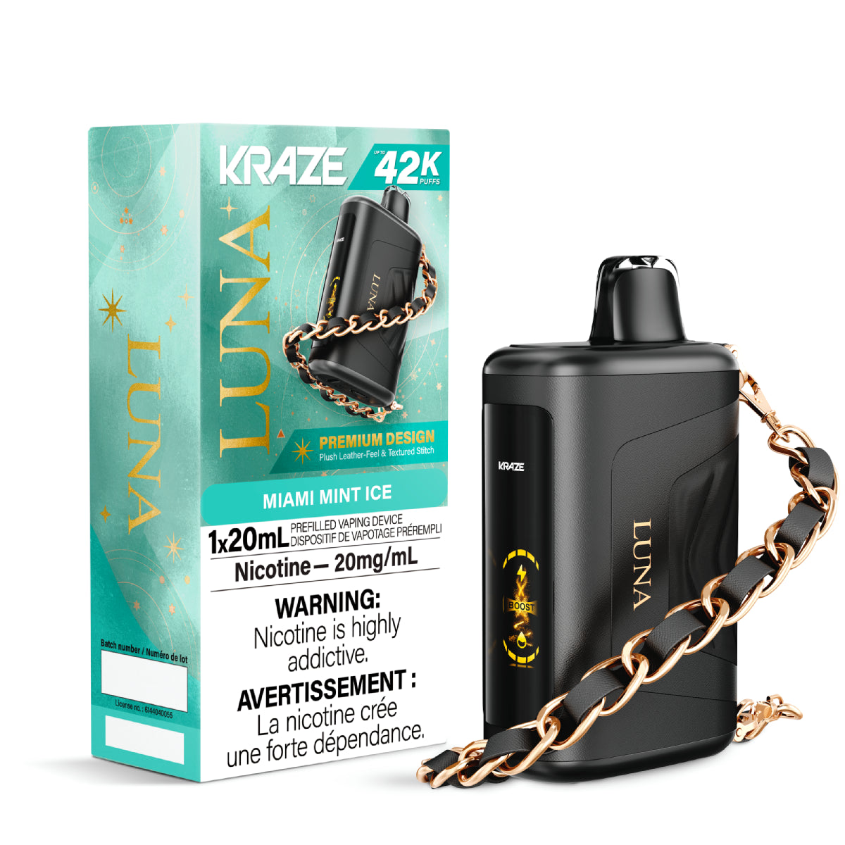 Kraze Luna 42k Disposable- Miami Mint Ice