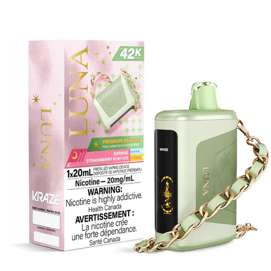 Kraze Luna 42k Disposable- Serene Strawberry Kiwi Ice