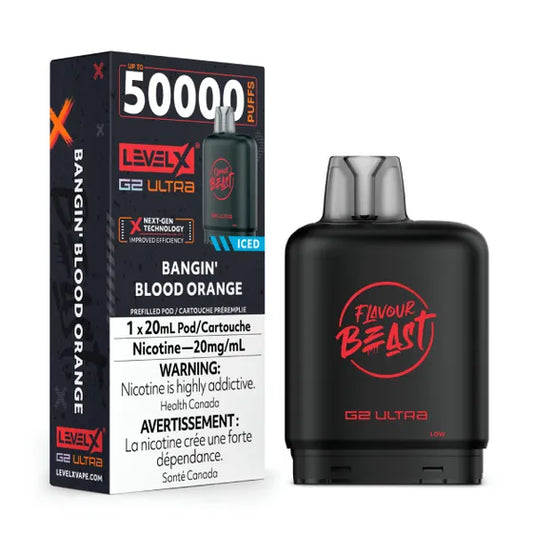 Level X Flavour Beast G2 Ultra 50k-Bangin' Blood Orange