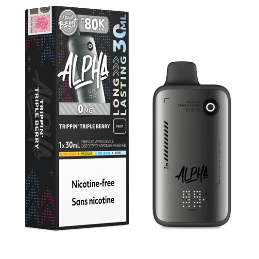 Trippin' Triple Berry - Flavour Beast Alpha 80K Zero Nicotine Disposable Vape ( 30ML)