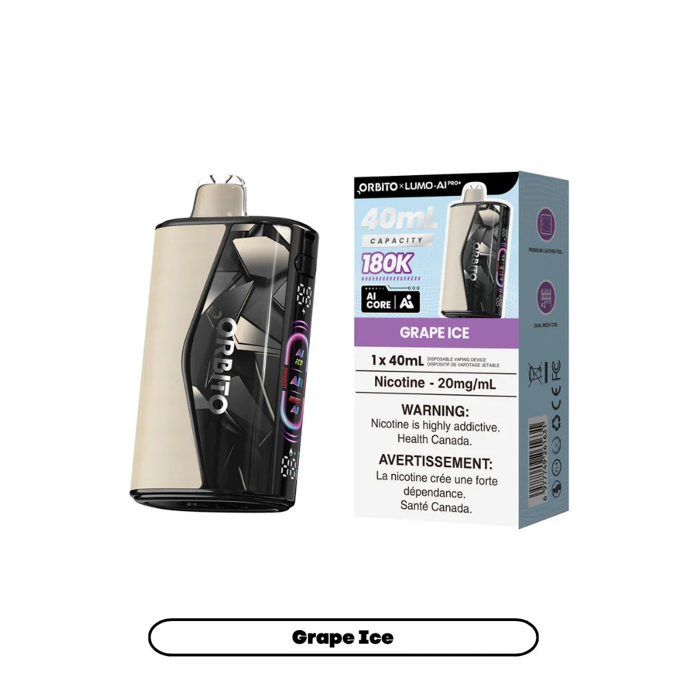 ORBITO LUMO AI PRO+ 40ML/180K Disposable Vape [ALL FLAVOURS]