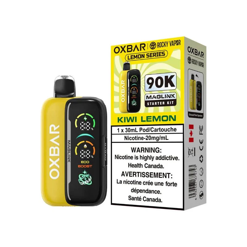 Kiwi Lemon  – OXBAR MagLink 90K Essential Series Starter Kit 20mg